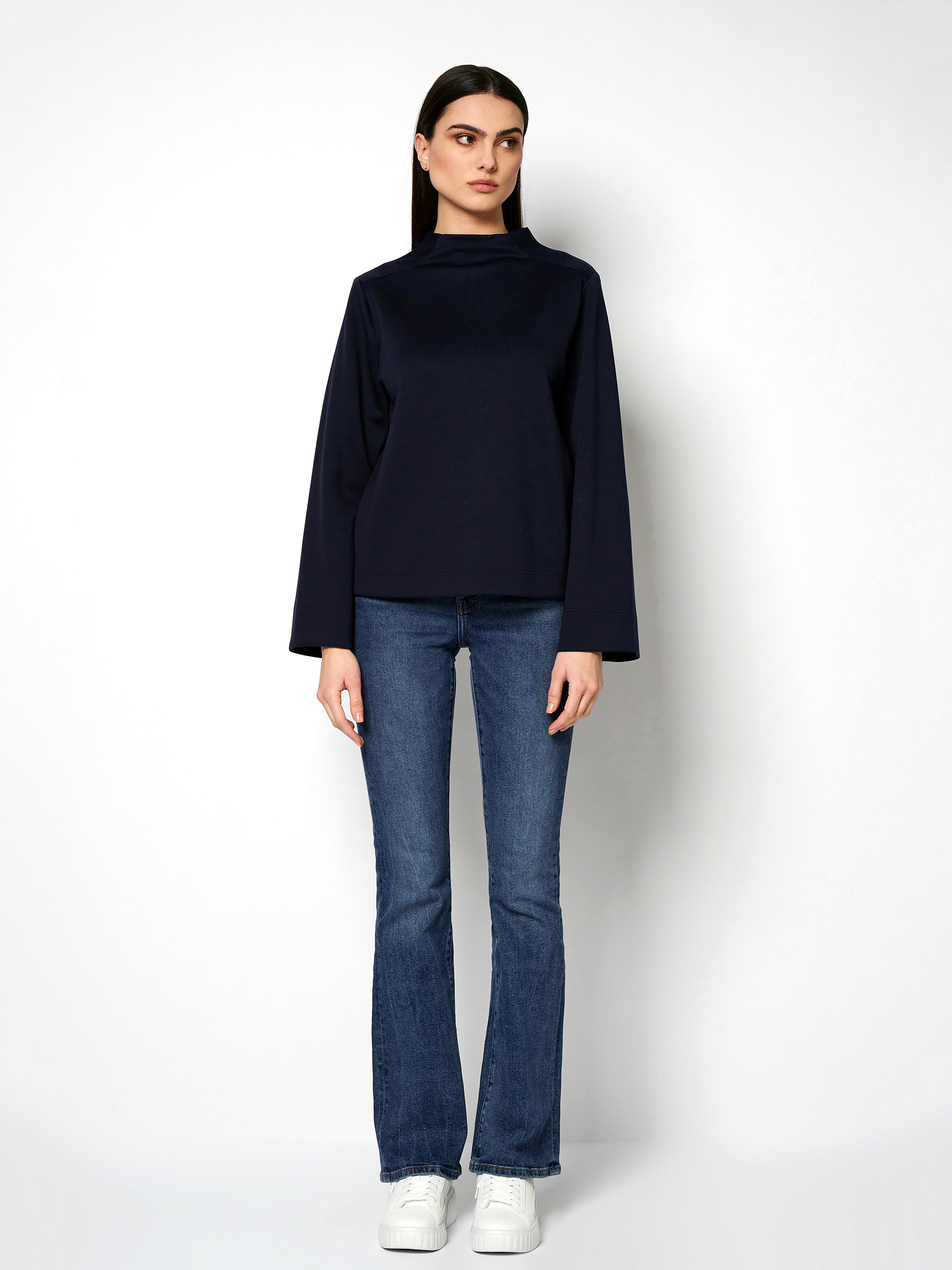 Sweater | Style »Alessia« solid ocean