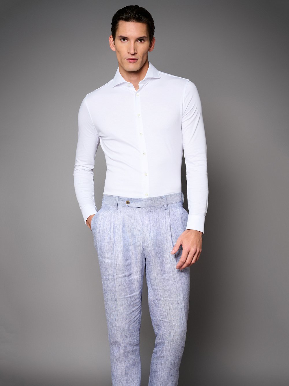 Hemd | Style »Luxury Hai« solid white