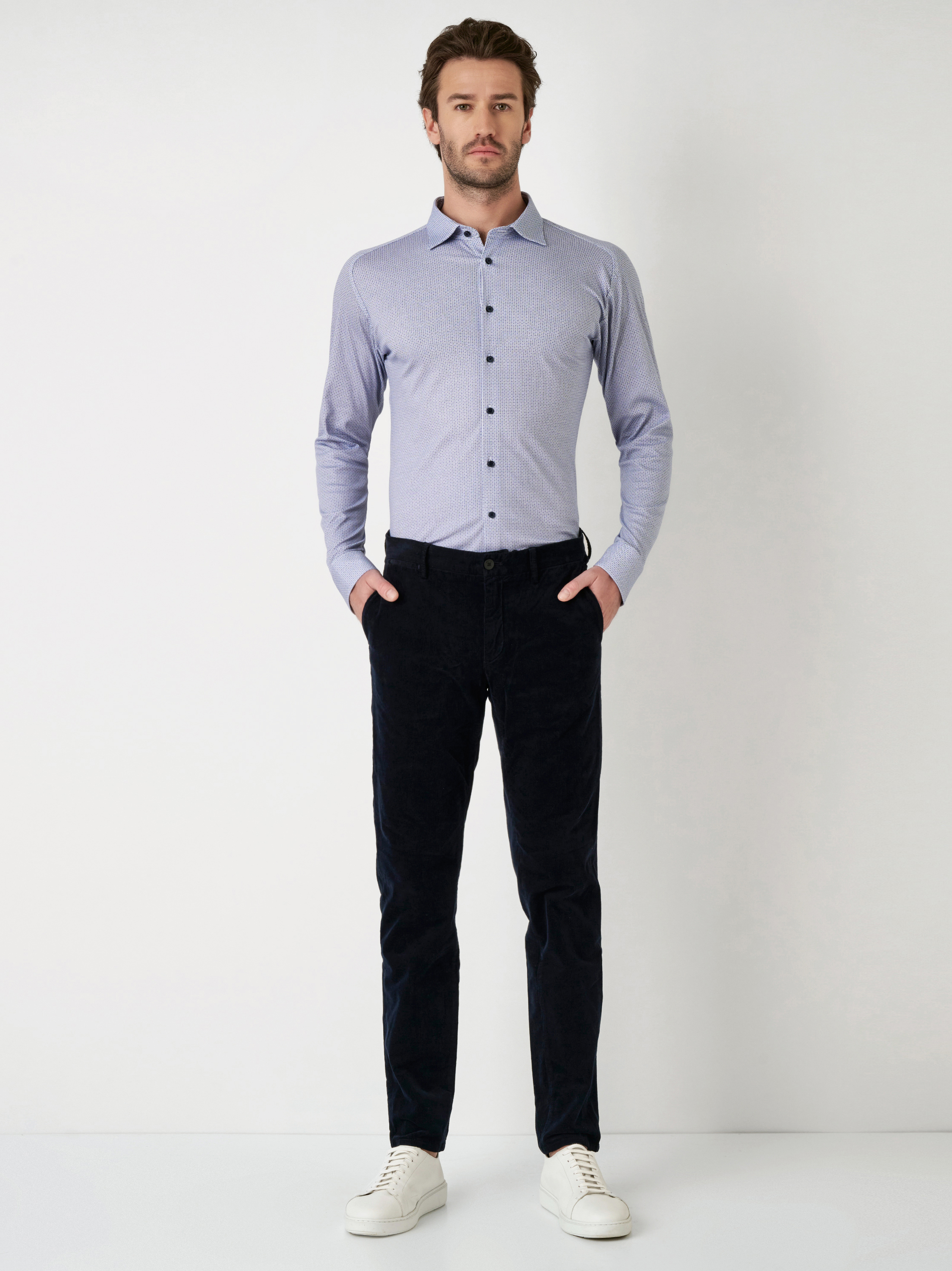 Shirt | Style »Casual Kent« royal blue composition